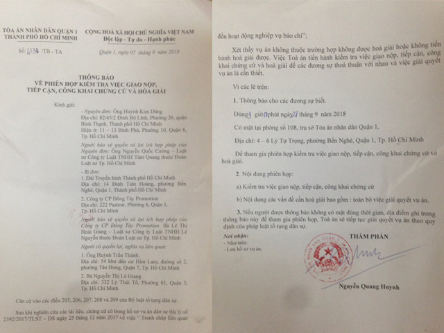 Tòa án mời Trấn Thành, Lê Giang lên hòa giải lần cuối vụ Duy Phương-1