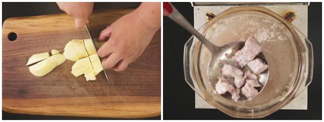 Chán nấu canh, đem sườn kho với khoai tây ngon ngất ngây, cơm bay cả nồi-1