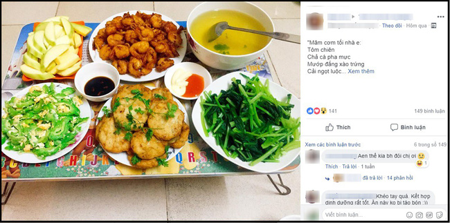 Khoe mâm cơm đầy đủ dinh dưỡng chỉ hết chưa tới 20k, vợ trẻ mách nước bí quyết sống tiết kiệm giữa thủ đô-1