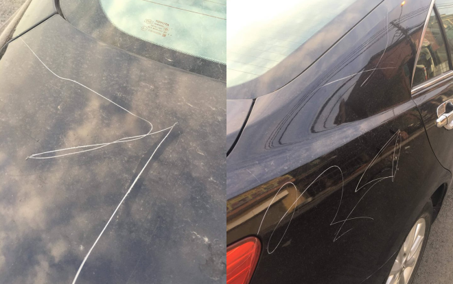 Công an trích xuất camera truy tìm người phụ nữ ăn mặc sang chảnh lén cào xước xe ô tô Camry trong đêm tối-2