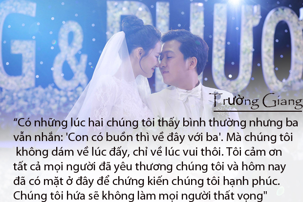 Cùng nhìn lại những lời nói ngôn tình của Trường Giang dành cho cô dâu Nhã Phương trong ngày cưới-4