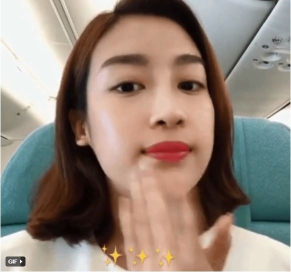 Hoa hậu Đỗ Mỹ Linh gây tranh cãi khi thoa serum dưỡng da mà chưa tẩy trang thật sạch-1