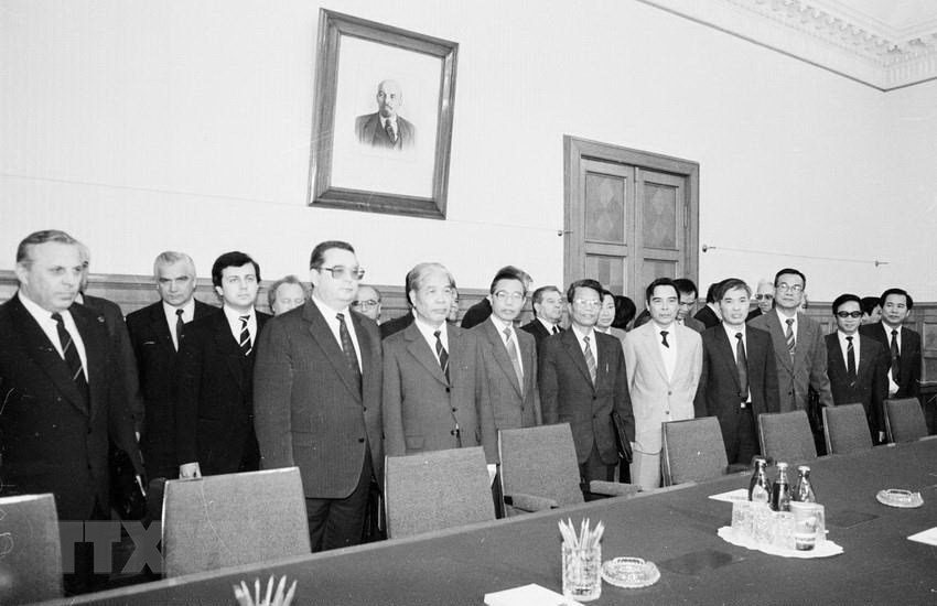 Hình ảnh nguyên Tổng bí thư Đỗ Mười cùng lãnh đạo các nước-1