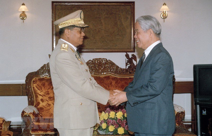 Hình ảnh nguyên Tổng bí thư Đỗ Mười cùng lãnh đạo các nước-12