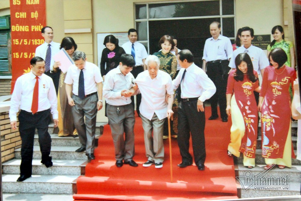 Hình ảnh nguyên Tổng bí thư Đỗ Mười về quê phát biểu 22 phút-5