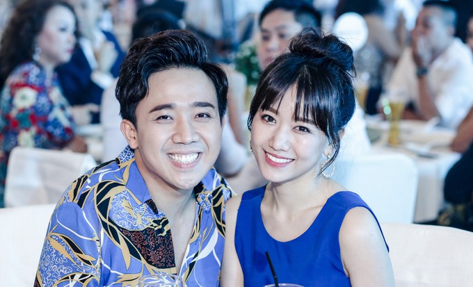 Clip: Trấn Thành khó chịu khi Hari Won bị đổ nước lên người trong sinh nhật Đàm Vĩnh Hưng-3