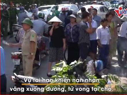 Băng qua đường sắt ở Hà Nội, nam thanh niên bị tàu hỏa đâm tử vong
