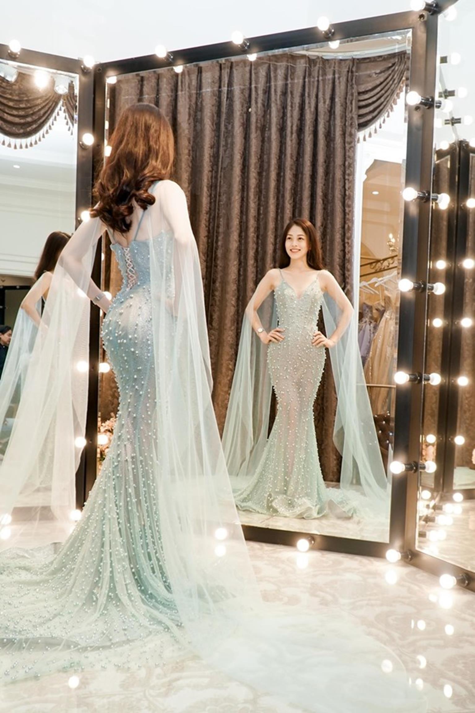 Á hậu Phương Nga mặc váy đẹp tựa nữ thần đi thi Miss Grand International-2