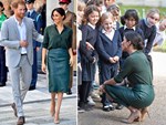 Meghan trở thành tâm điểm chú ý trong lễ cưới hoàng gia với vòng bụng to lùm lùm và gương mặt nhợt nhạt, kém sắc-5