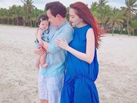 Kỷ niệm 1 năm ngày cưới, Hoa hậu Đặng Thu Thảo khoe ảnh một nhà ba người và để lộ dự định sinh con vào năm sau