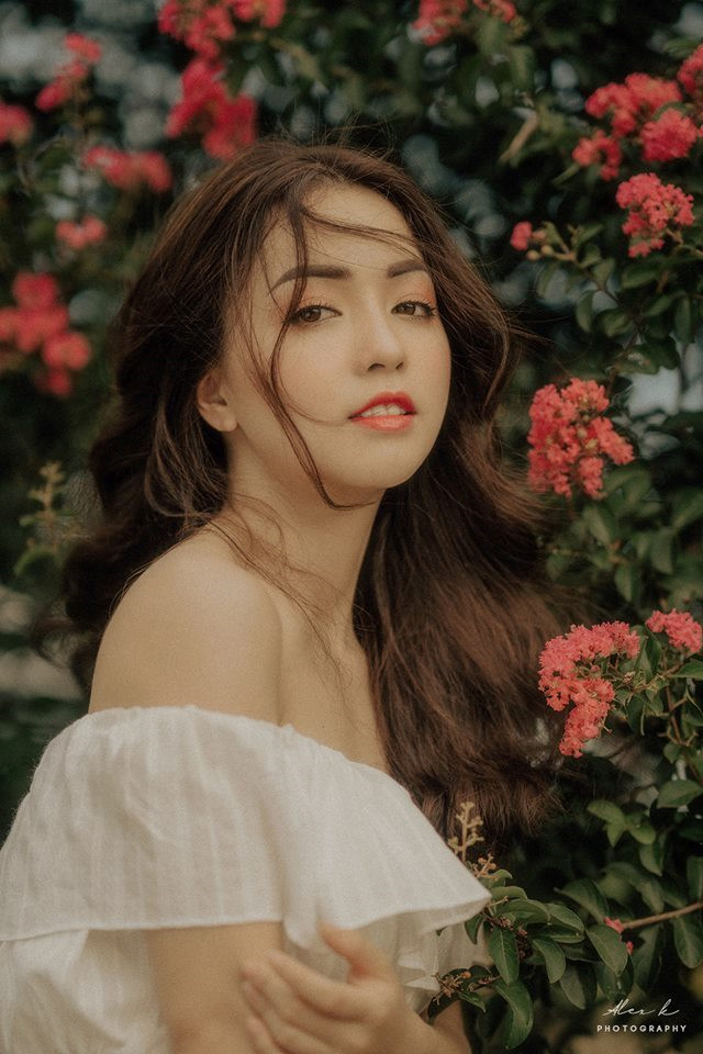 Nhan sắc hoa khôi ĐH Y dược Thái Nguyên 2018 thường bị nhầm là gái Tây-8