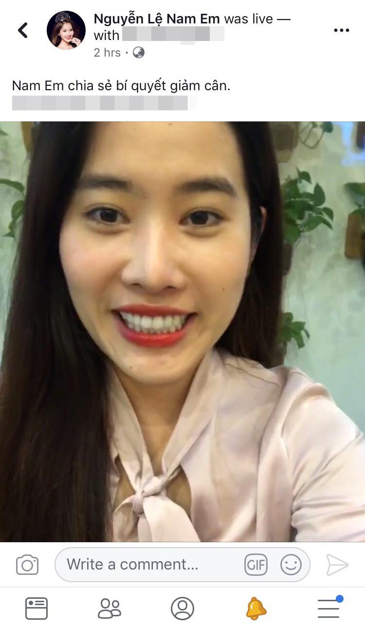 Khi nhiều người vẫn đang thấy Nam Em tăng cân ầm ầm thì Nam Em lại livestream chia sẻ bí quyết giảm cân-3