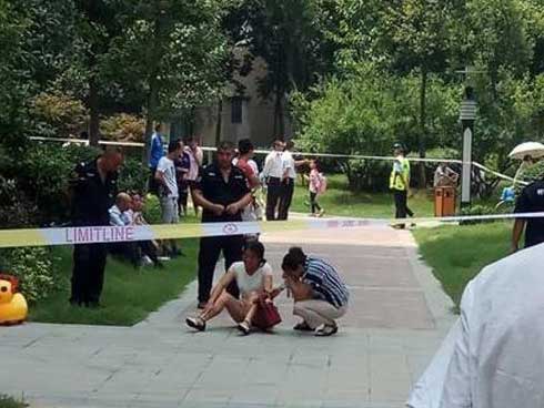 Đang chơi cùng con gái 7 tháng tuổi, mẹ chết thảm vì người đàn ông rơi từ trên trời xuống-1