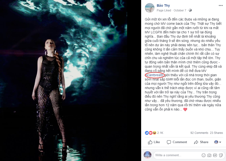 MV mới chưa kịp ra mắt, Bảo Thy đã bị soi lỗi tiếng Anh phọt phẹt lại còn đụng hàng Phí Phương Anh-1