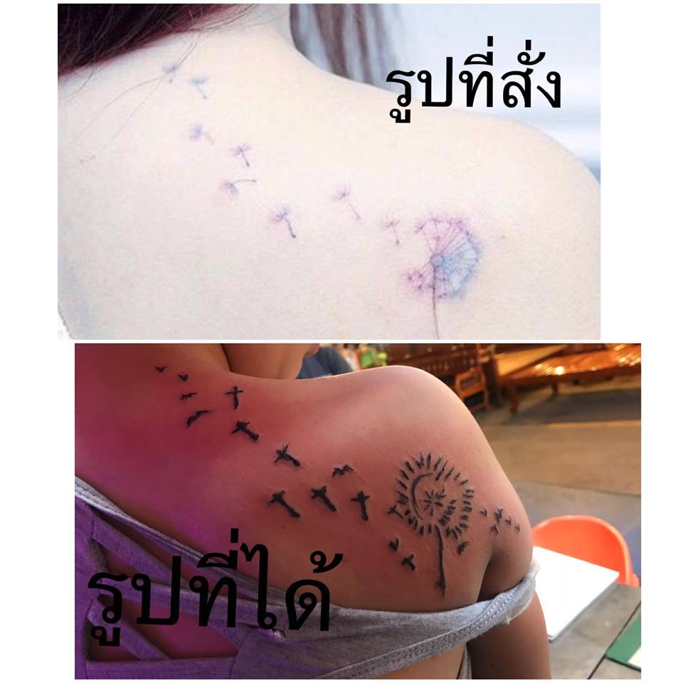 Đi xăm giá rẻ, cô gái khóc thét khi hình xăm hoa bồ công anh bỗng biến thành rừng gươm” tua tủa trên vai-3