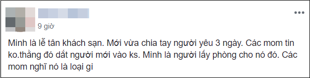 Vừa chia tay 3 ngày, cô lễ tân gặp ngay tình cũ dắt bồ vào khách sạn mình làm, còn phải tự tay xếp phòng-1