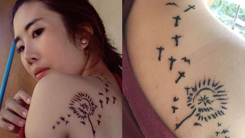 Đi xăm giá rẻ, cô gái khóc thét khi hình xăm hoa bồ công anh bỗng biến thành rừng gươm” tua tủa trên vai-4