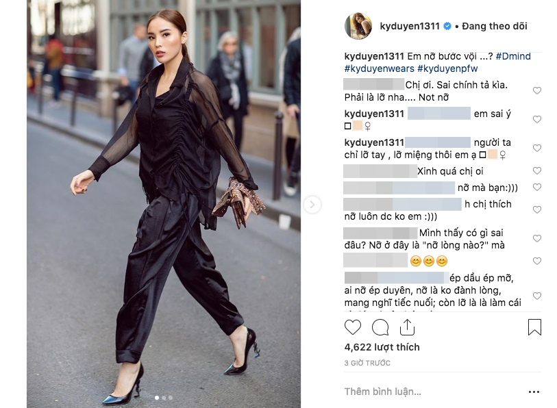 Theo đà bắt lỗi chính tả, nhưng lần này fan bắt lỗi sai bị Kỳ Duyên vặn lại không thương tiếc-2