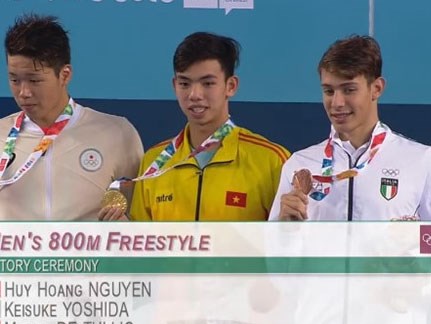 Nguyễn Huy Hoàng xuất sắc giành HCV Olympic trẻ