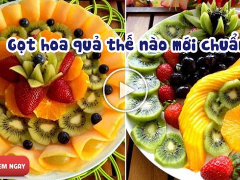 Gọt hoa quả chưa bao giờ đơn giản hơn thế này