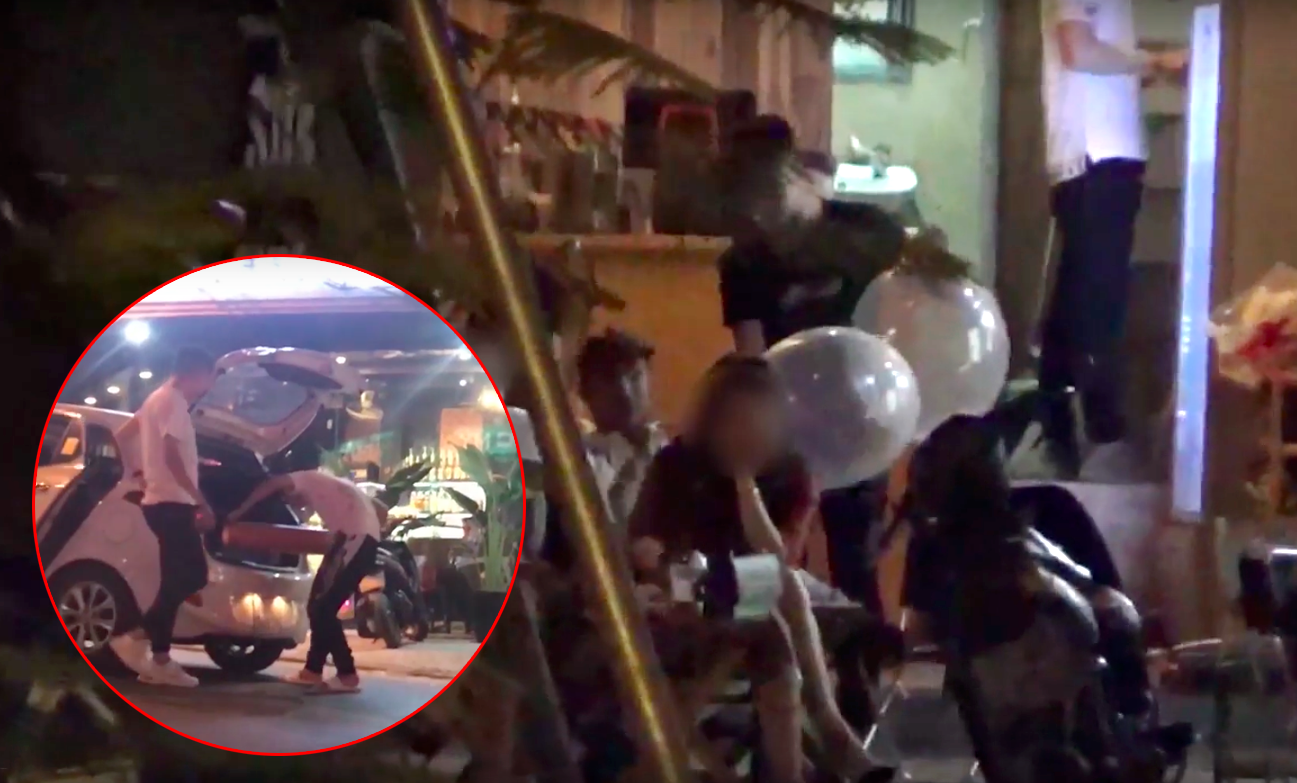 Một số quán cà phê Hà Nội ngang nhiên bán bóng cười ngay tại vỉa hè, nếu thích có thể mua cả bình mang lên ô tô-4