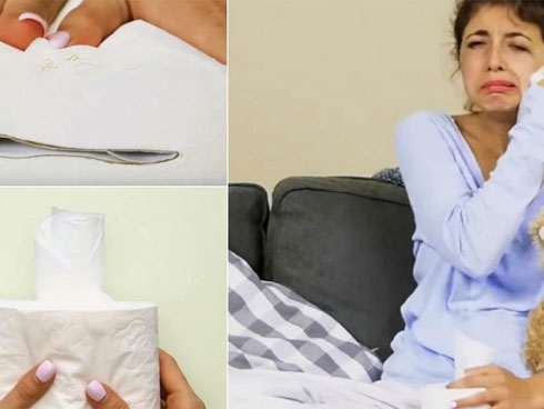 Clip: Con giun chỉ trắng ởn nghoe nguẩy, bơi lội trong mắt người đàn ông-1