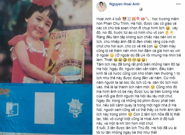 Bé gái trên bìa lịch những năm 1980 là BTV Hoài Anh-1