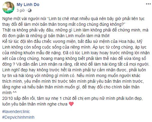 Không ngờ có một ngày, Đỗ Mỹ Linh lại tuyên bố: Đã đến lúc không còn đẹp cho công chúng-1