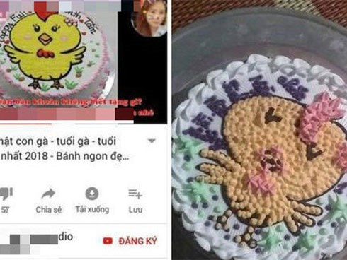 Đặt bánh sinh nhật hình gà con, mẹ trẻ tá hỏa khi nhận thành phẩm