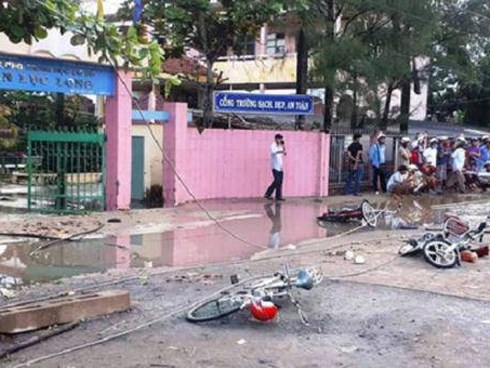 Vụ đứt dây điện làm 2 học sinh chết ở Long An: Phát hiện điểm vô lý
