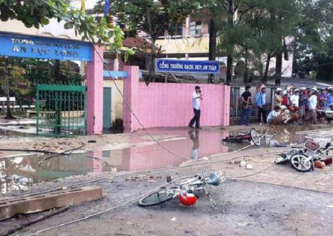 Vụ đứt dây điện làm 2 học sinh chết ở Long An: Phát hiện điểm vô lý-1