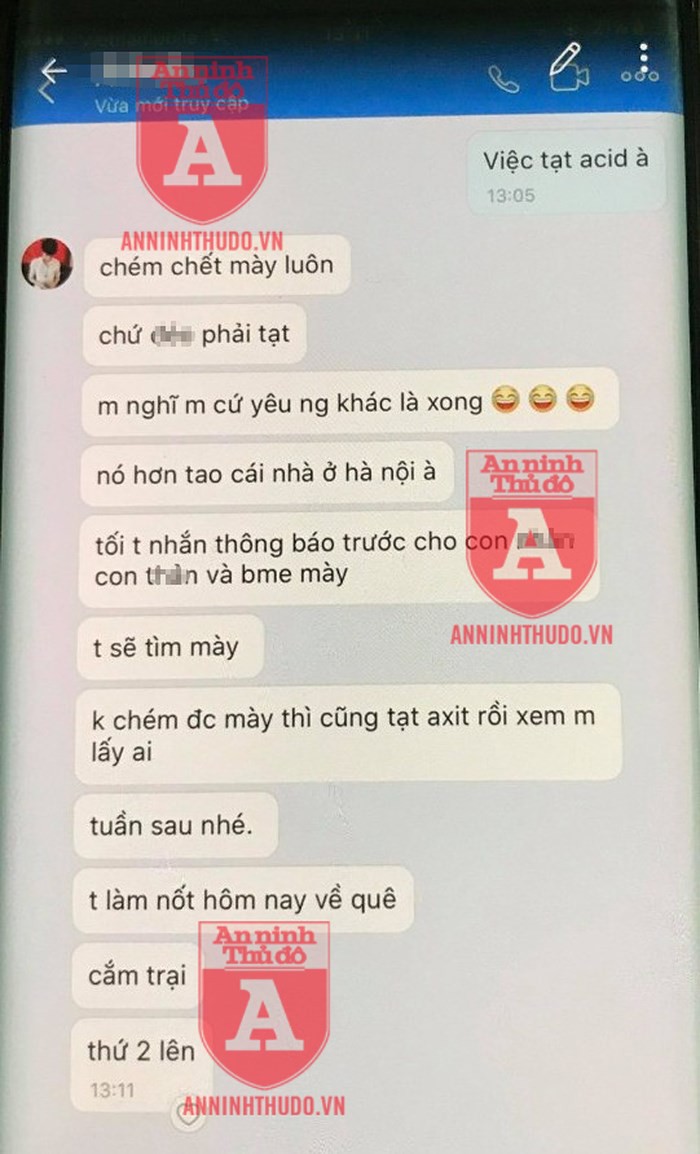 Vụ cô gái trẻ bị đâm ở Bùi Thị Xuân: Những tin nhắn đe dọa của kẻ cuồng ghen-2