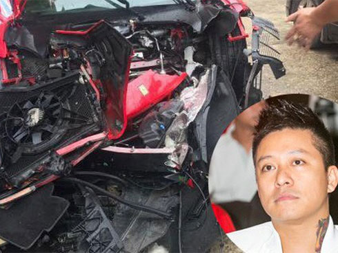 Hé lộ lý do siêu xe 16 tỷ đồng của Tuấn Hưng gặp tai nạn nát đầu-4