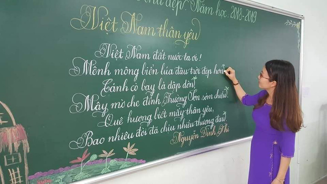 Khi giáo viên tiểu học đi thi viết chữ đẹp: Không máy in hay font chữ xịn sò nào có thể sánh ngang với bàn tay cô giáo!-16