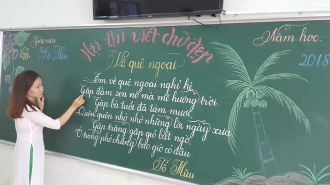 Khi giáo viên tiểu học đi thi viết chữ đẹp: Không máy in hay font chữ xịn sò nào có thể sánh ngang với bàn tay cô giáo!-3