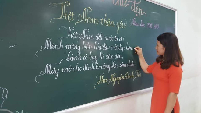 Khi giáo viên tiểu học đi thi viết chữ đẹp: Không máy in hay font chữ xịn sò nào có thể sánh ngang với bàn tay cô giáo!-18