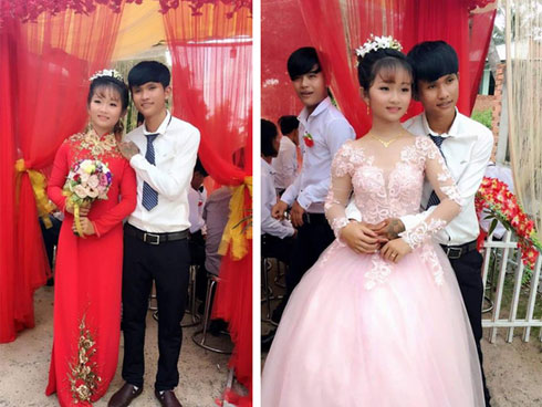 5 cặp đôi nhi đồng ăn chưa no đã lo cưới gây bão mạng xã hội Việt-8