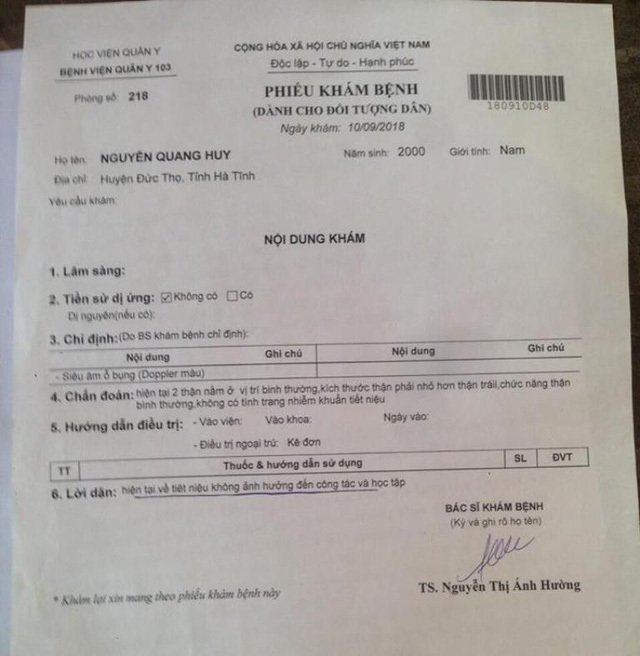 Nam sinh nhà nghèo bị Học viện Hậu cần trả về vì thận lạc chỗ”-3