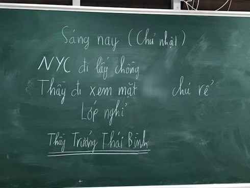 Sự thật khó ngờ đằng sau bức ảnh thầy giáo cho cả lớp nghỉ để đi ăn cỗ người yêu cũ
