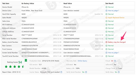 Cách kiểm tra iPhone có bị thay linh kiện hay không?-2