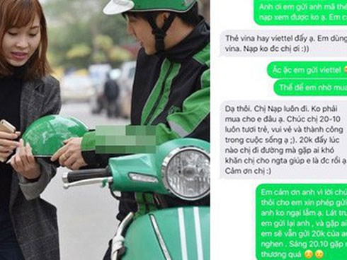 Món quà 20 nghìn đồng của tài xế Grab và đoạn chat gây bất ngờ với vị khách nữ