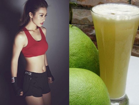Đầu tuần trước mới 55kg, cuối tuần sau còn 50kg với công thức từ quả bưởi luộc