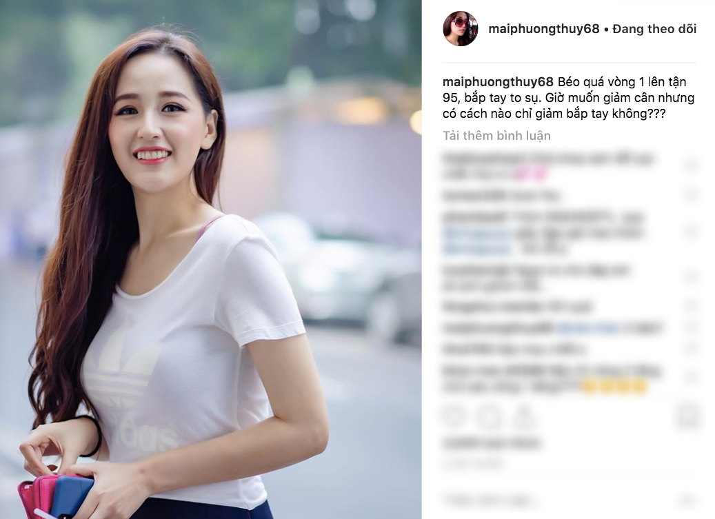 Mai Phương Thuý tăng cân mất kiểm soát, bắp tay to và vòng một đã chạm ngưỡng 95 cm-1