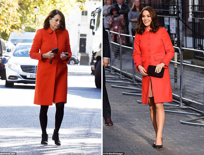 Các thánh soi đã ra tay và tia được Công nương Kate Middleton cùng mẹ đẻ rất hay mặc đồ giống nhau-1