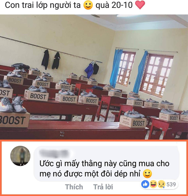 Tranh cãi chuyện các nam sinh bị dân mạng hỏi ngược: Mua cho mẹ đôi dép nào chưa? khi tặng giày hiệu cho con gái trong lớp-2