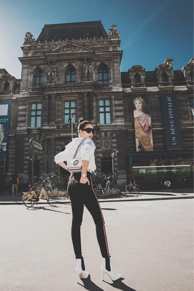 Sải bước trên đường phố Paris, Ngọc Trinh khoe street style chất lừ với hàng hiệu phủ người-12