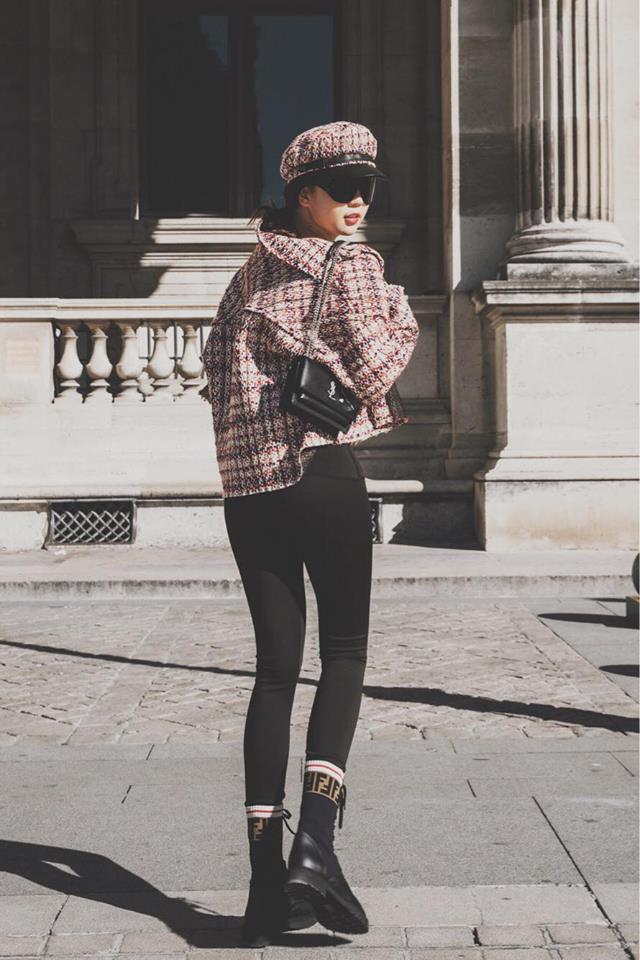 Sải bước trên đường phố Paris, Ngọc Trinh khoe street style chất lừ với hàng hiệu phủ người-5