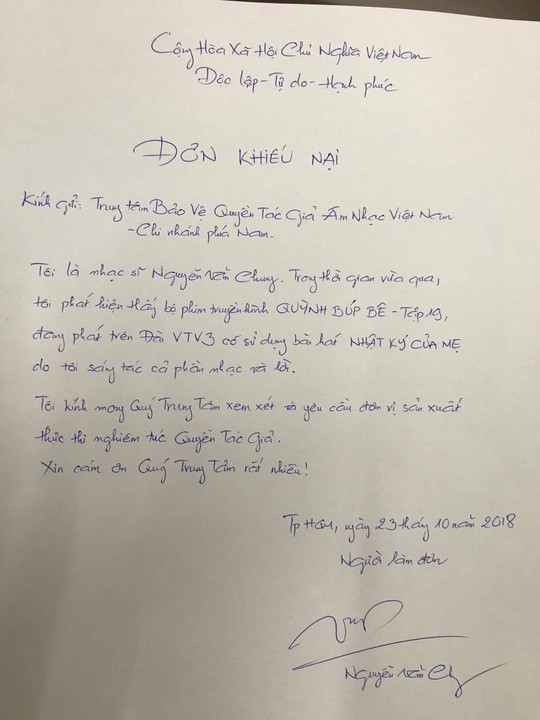 Vụ nhạc sỹ Nguyễn Văn Chung khiếu nại phim Quỳnh Búp Bê vi phạm bản quyền: VTV đã có động thái trả lời-2