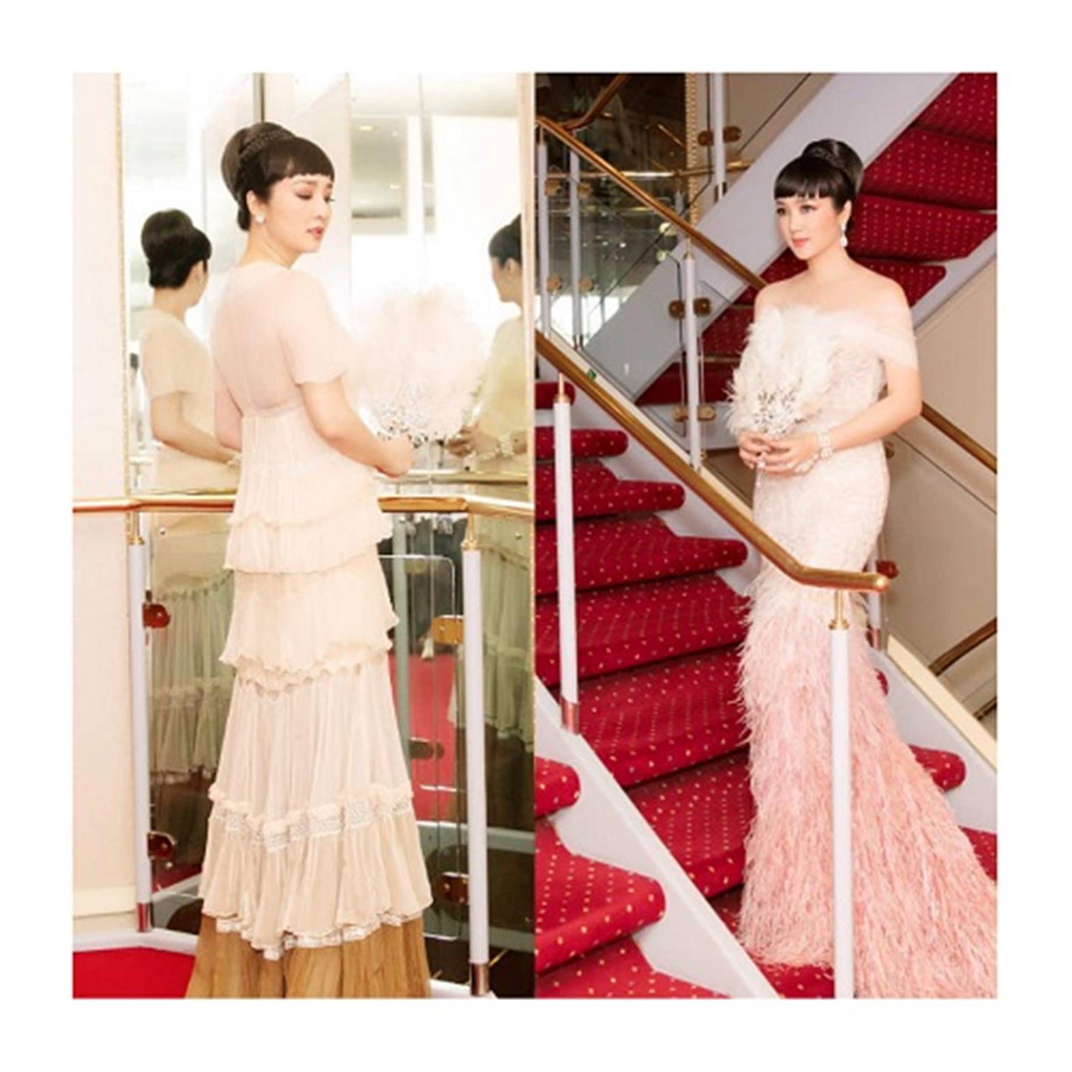 HH Giáng My đẹp tựa nữ thần đốn tim khán giả khi đi chấm thi Hoa hậu-1