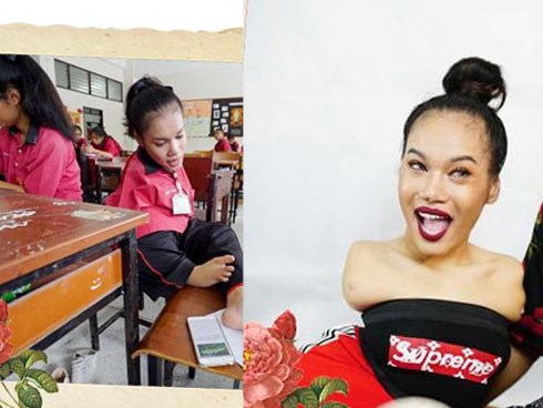 Hơn 100 ngàn người theo dõi, cô gái không-có-tay này thực sự đã làm nên điều kỳ diệu!